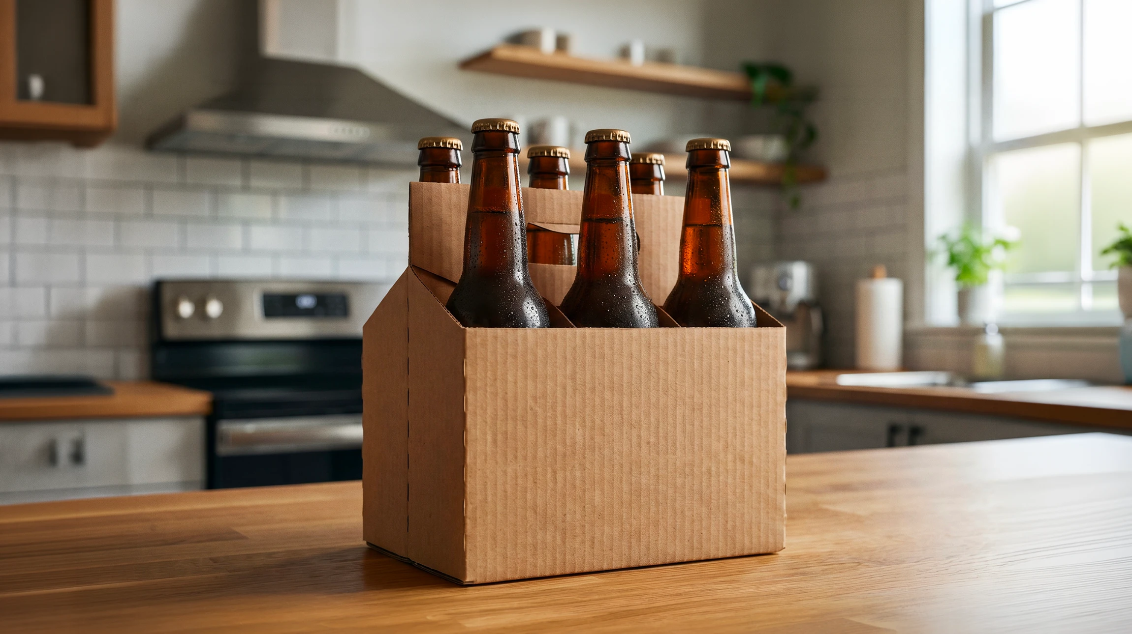 Photographie en intérieur d'une usine ou atelier de fabrication, montrant un ouvrier ou technicien manipulant ou inspectant des croisillons en carton ondulé blancs ou bruns, taillés précisément selon des dimensions spécifiques. Les croisillons doivent être clairement visibles en gros plan, empilés ou arrangés pour montrer la précision de la découpe et la qualité du travail. L'arrière-plan peut montrer l'atelier avec des équipements de découpe ou de fabrication de carton, donnant une impression d'environnement professionnel et de savoir-faire technique. La lumière doit être naturelle ou professionnelle, mettant en avant la texture et la qualité du carton.